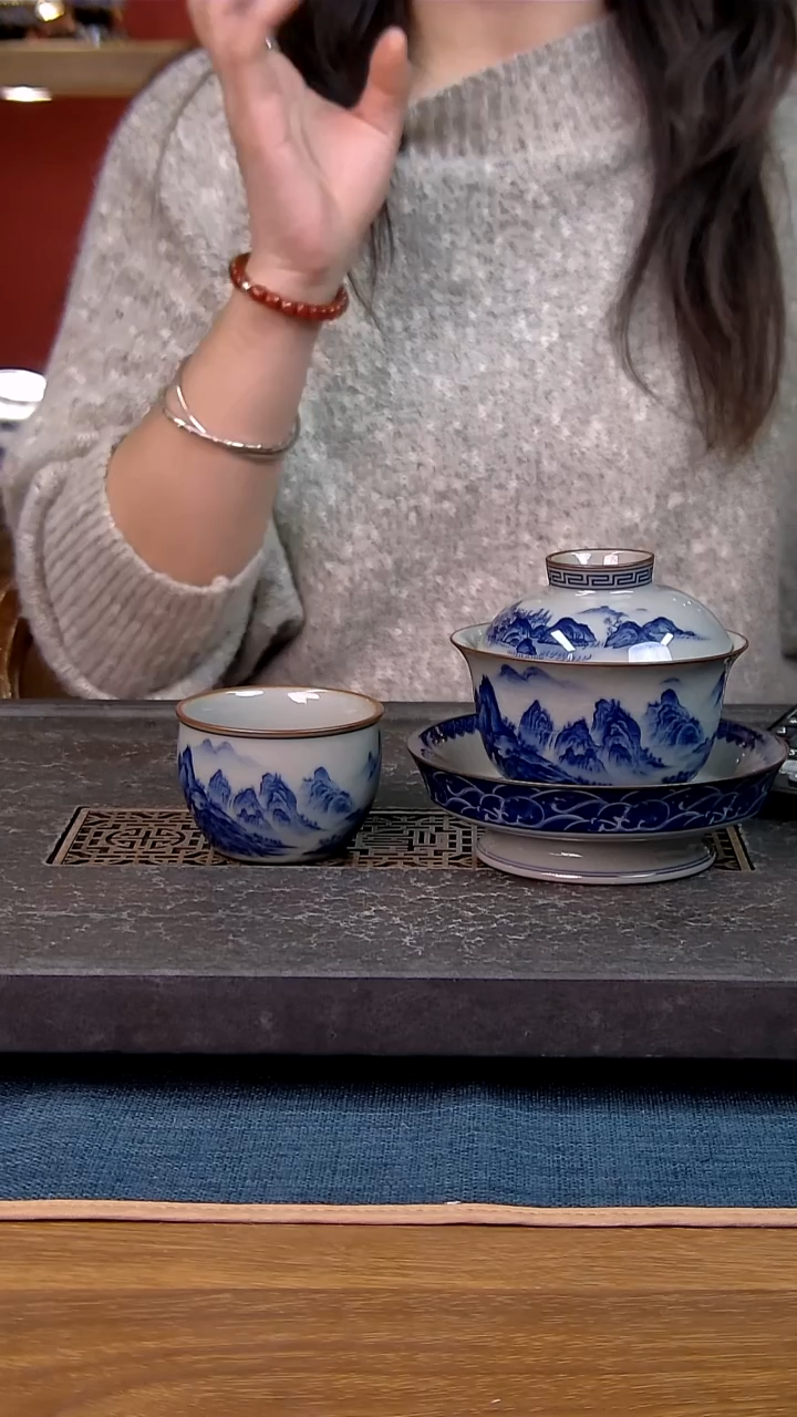 简装家用款2件套 老陶泥开片纹陶瓷茶具