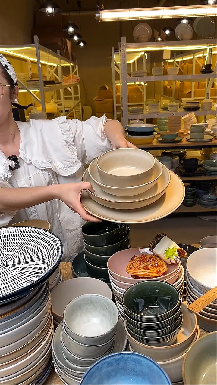 瓷162外贸尾货窑变釉下彩默认微瑕