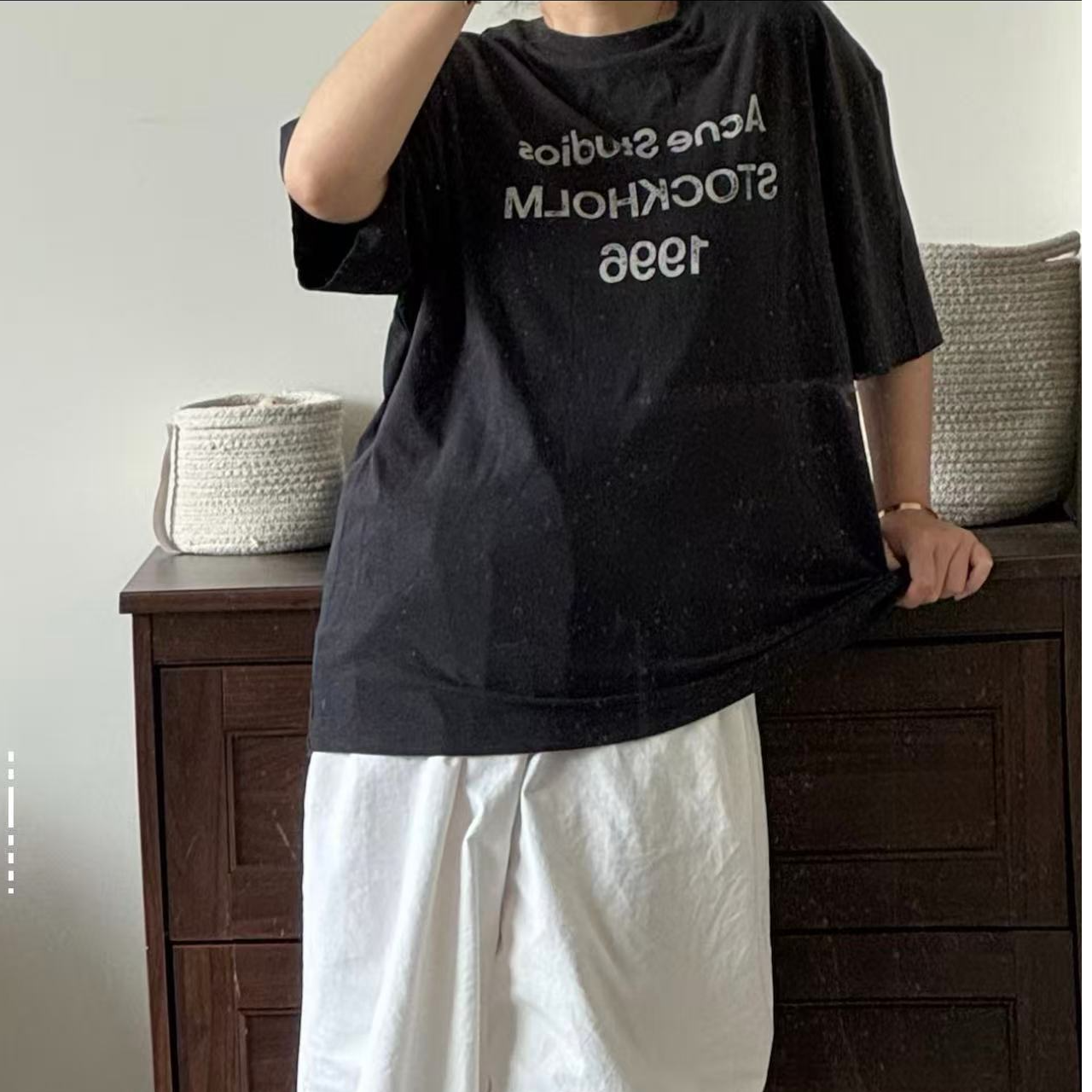 Acne 1996水洗做旧T恤