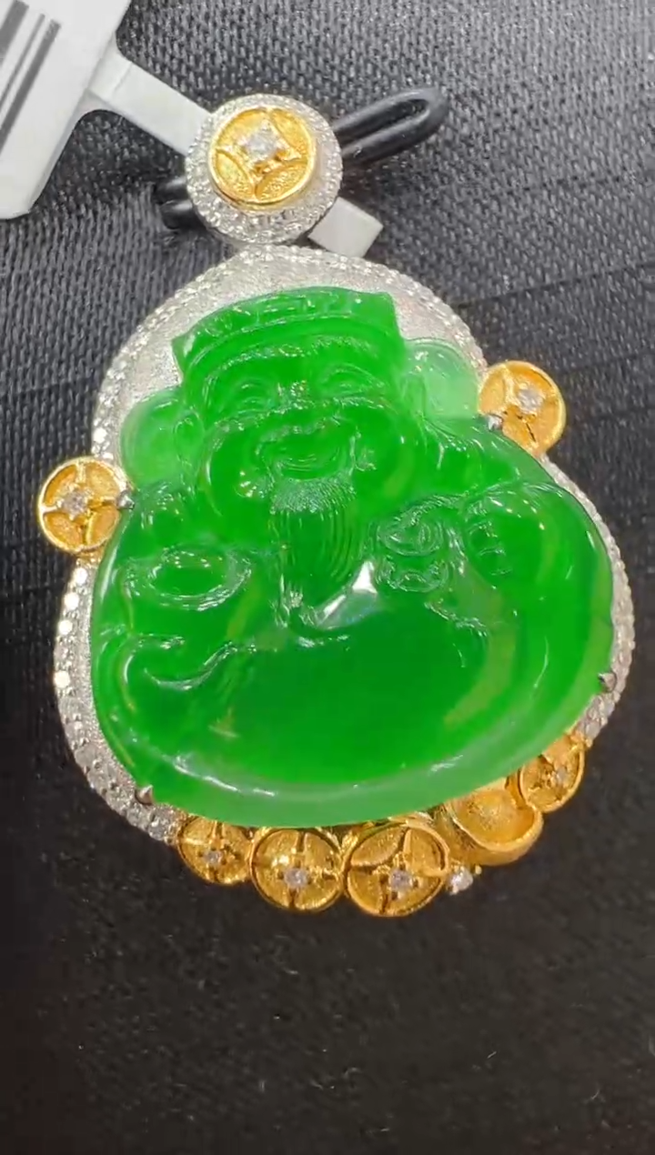 【闪购商品】翡翠吊坠(不含链)18K金镶嵌多样性团购发一件