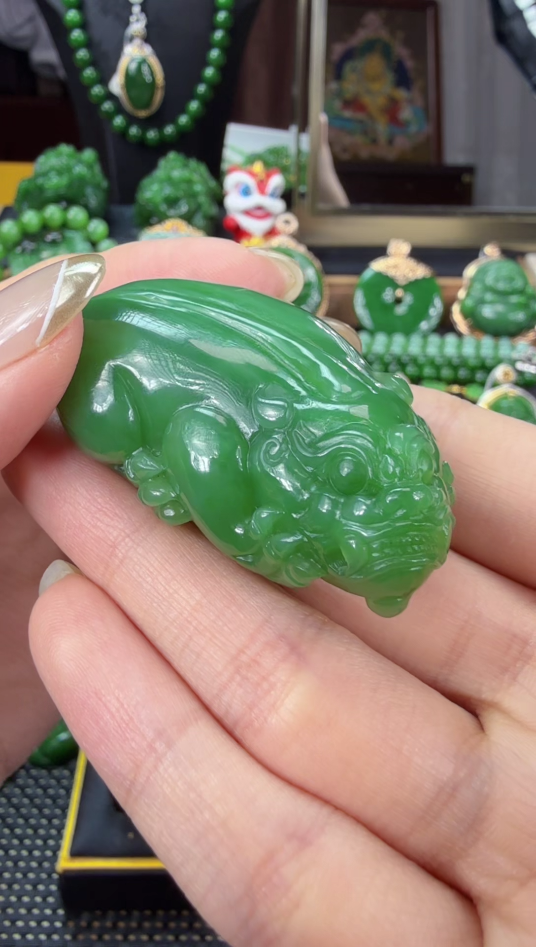 【闪购商品】和田玉（碧玉）吊坠(不含链)未镶嵌