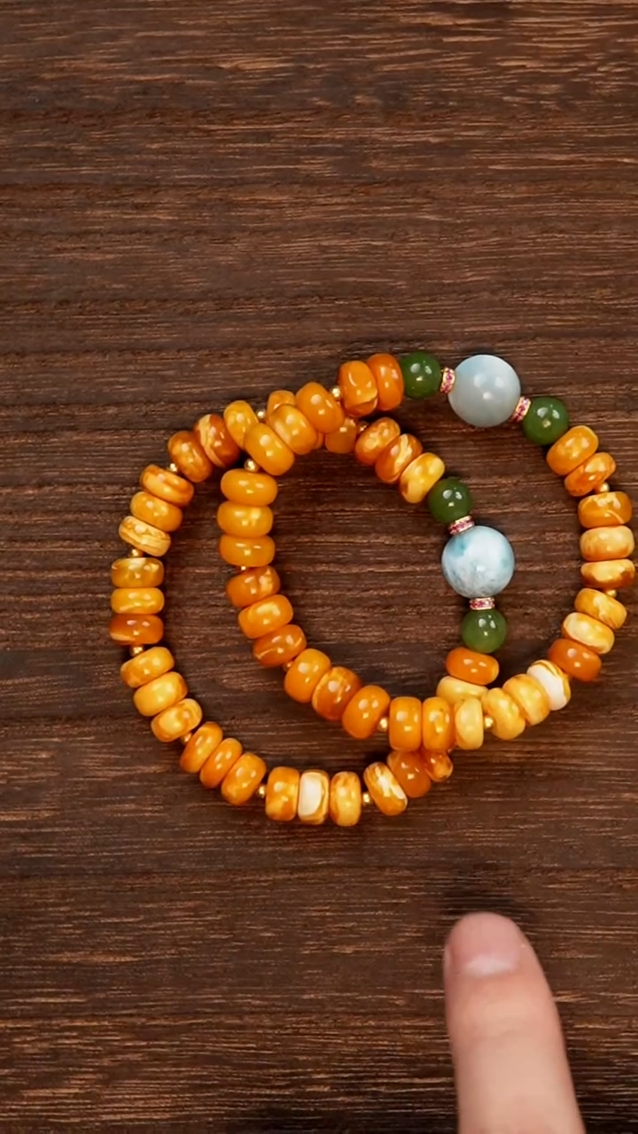 【闪购商品】蜜蜡手链未镶嵌9m蜜蜡手串多样性发其一 