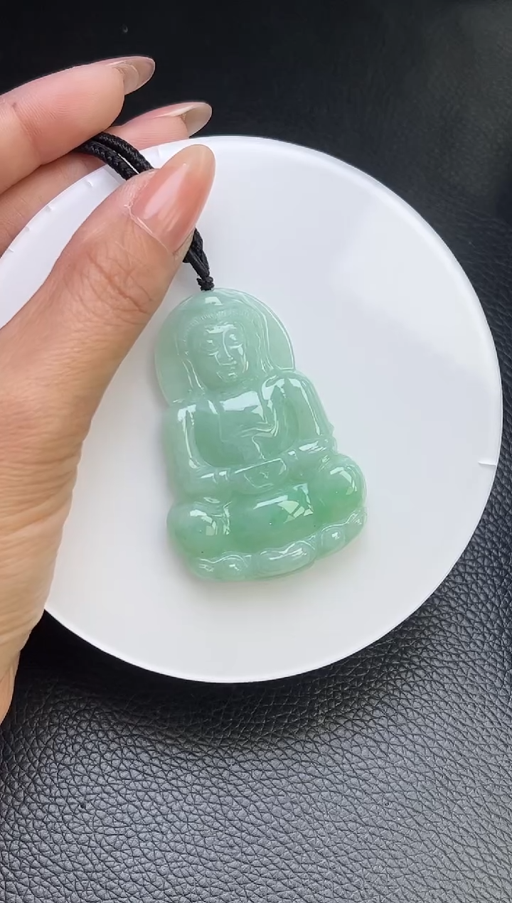 【闪购商品】翡翠颈饰未镶嵌YM1076-2 观音