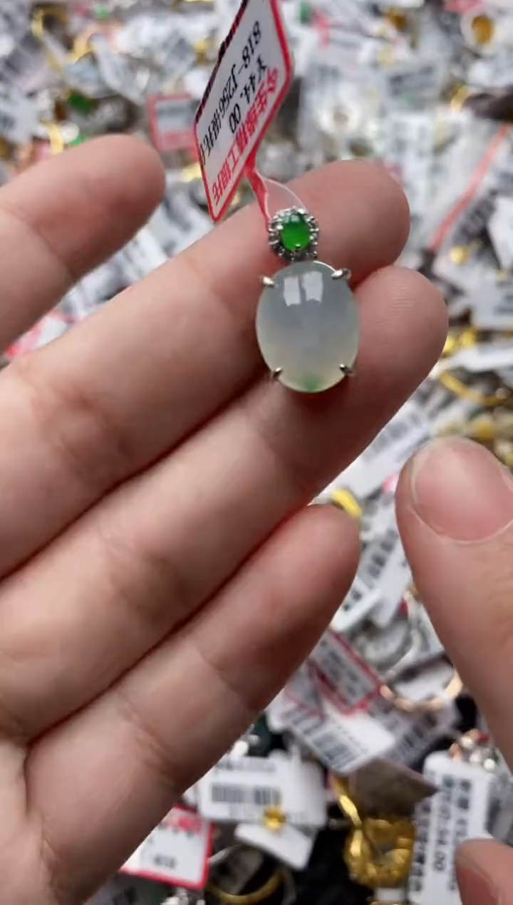 【闪购商品】翡翠戒指银S925镶嵌333333---9