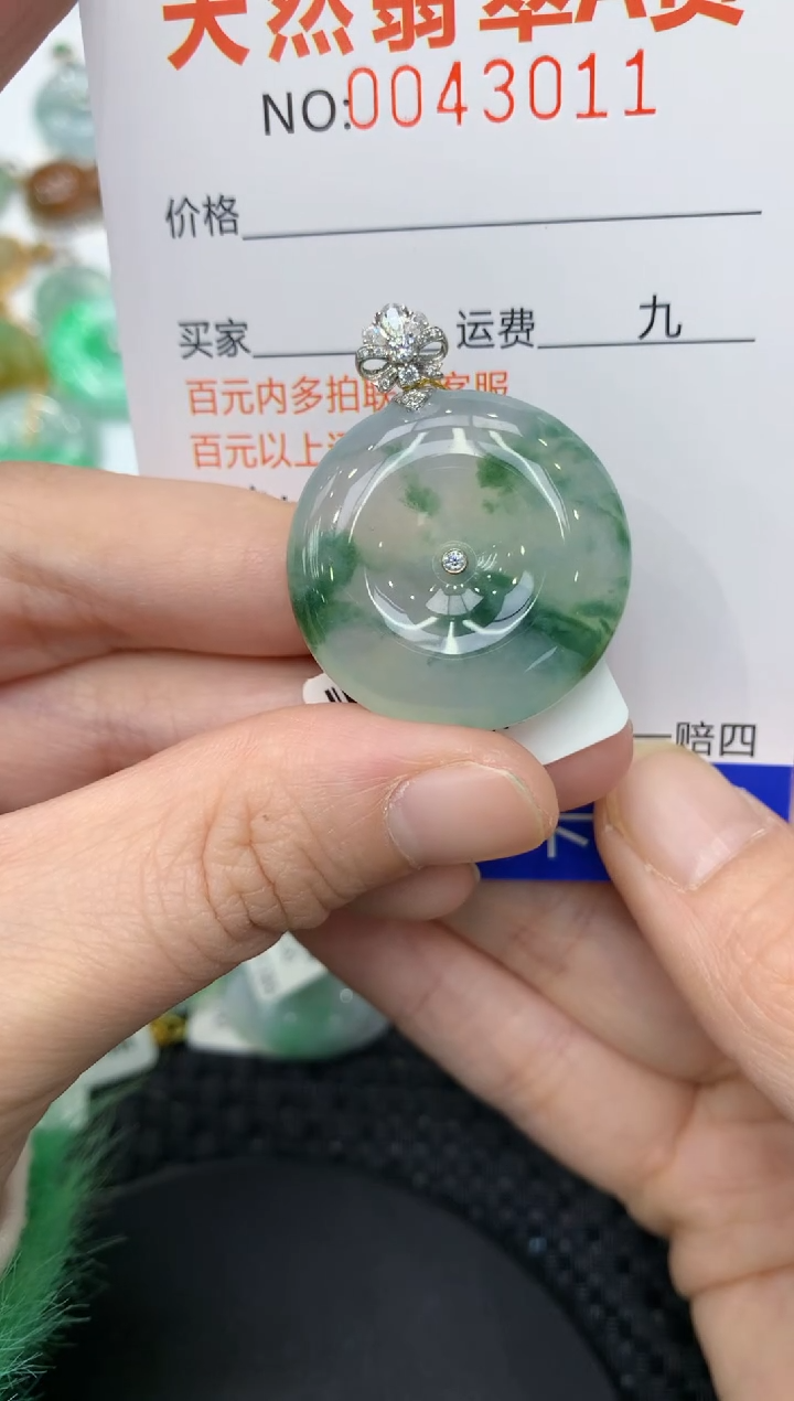 【闪购商品】翡翠颈饰18K金镶嵌11111111