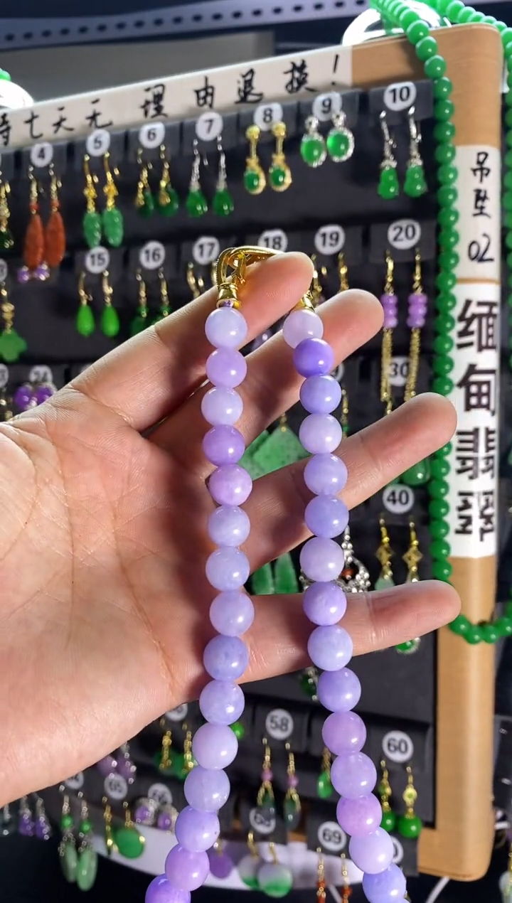 【闪购商品】翡翠颈饰银S925镶嵌看k10