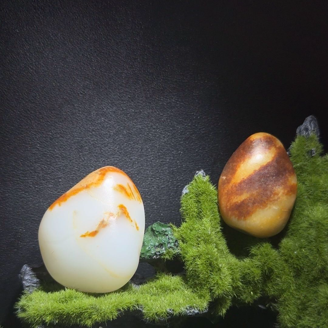 新疆和田玉手把件摆件