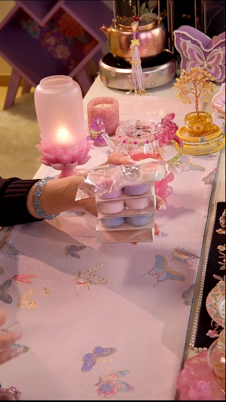 香氛温茶蜡4盒+1蝴蝶+1花瓣