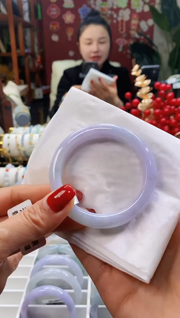 【闪购商品】翡翠手镯未镶嵌145蓝紫5253/11.5*7.9