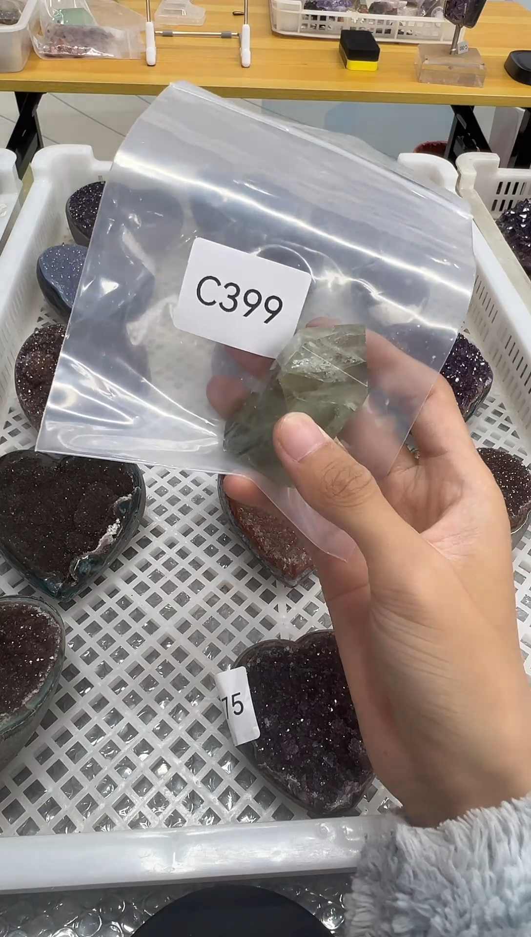 未镶嵌珠宝奇石萤石C399