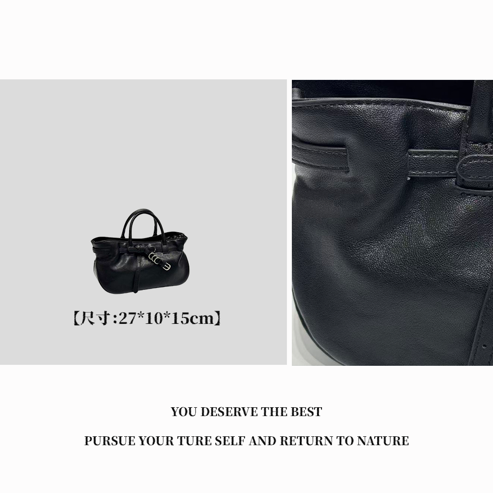 【广州特特】XKY-1271-黑色百搭简约肩包潮流时尚小众ins