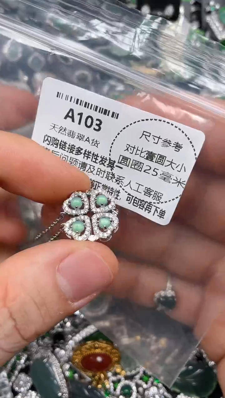 颈饰未镶嵌翡翠A103项链