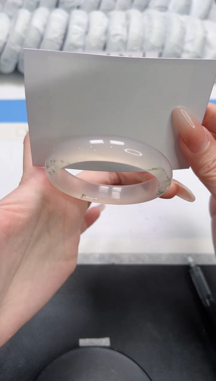 石英质玉未镶嵌手镯248-51.8草花