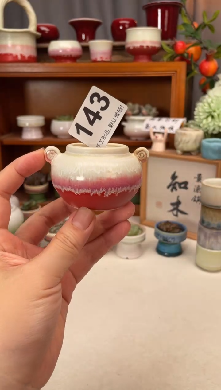 瓷片143知木小芳花盆