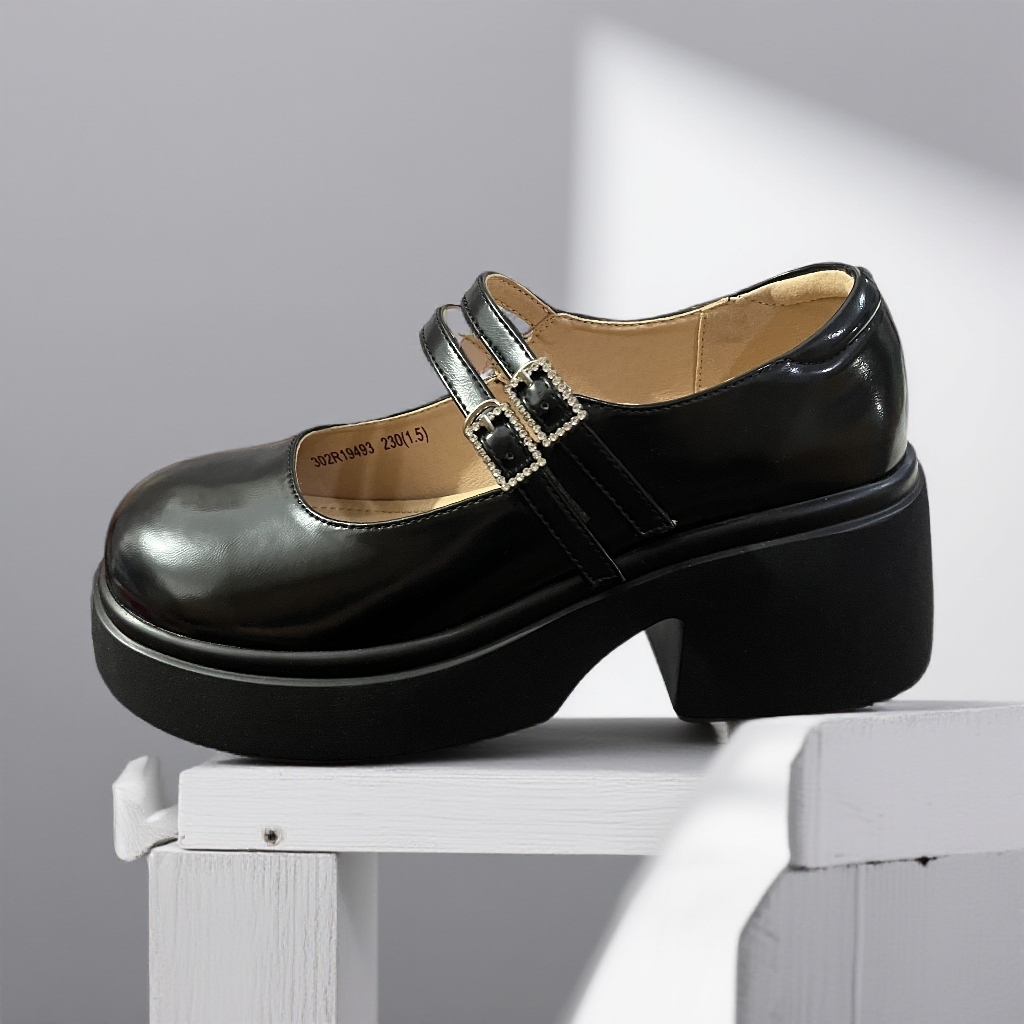 25年秋冬新款单鞋皮面厚底百搭时尚软底乐福鞋单鞋516