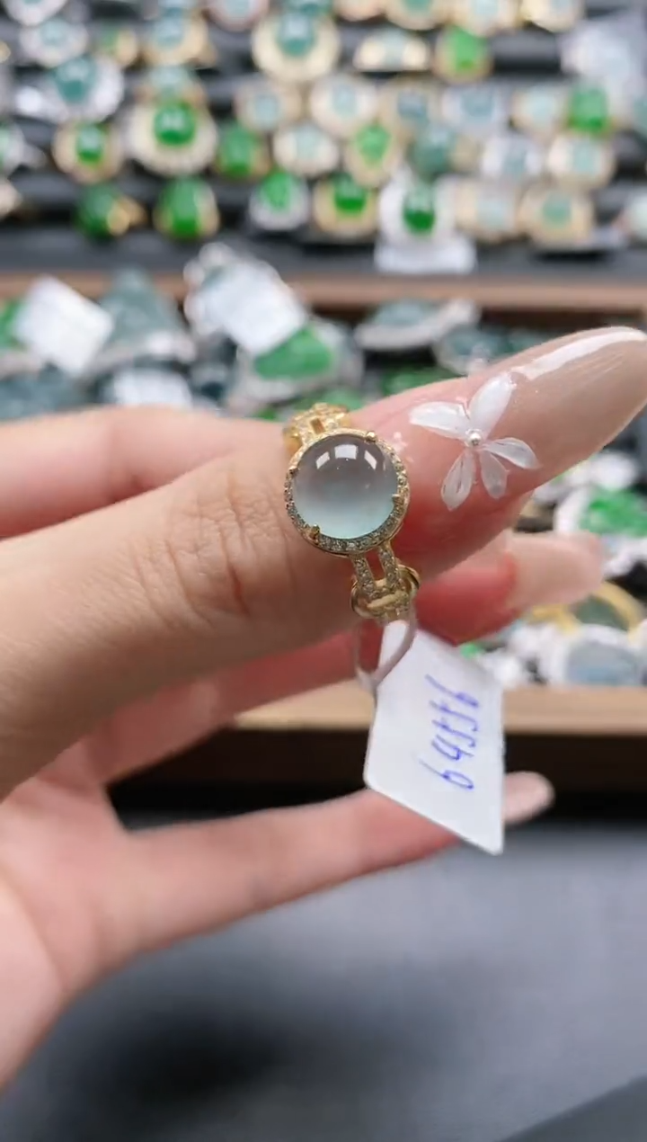 【闪购商品】翡翠戒指银S925镶嵌51151