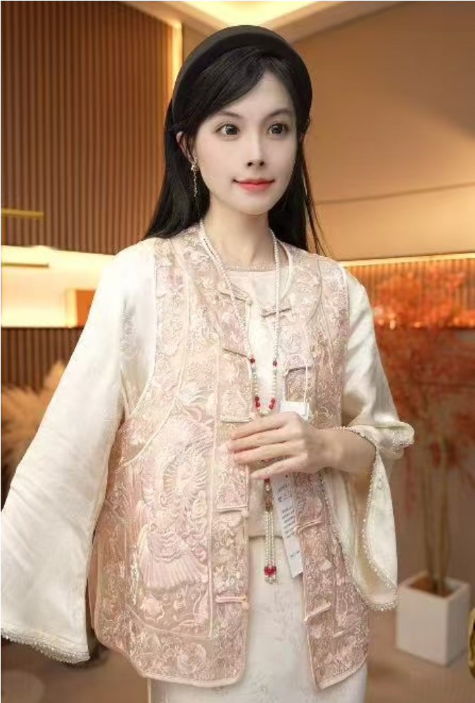 [凤仪]H6126南油新款重工刺绣新款马甲-甜甜