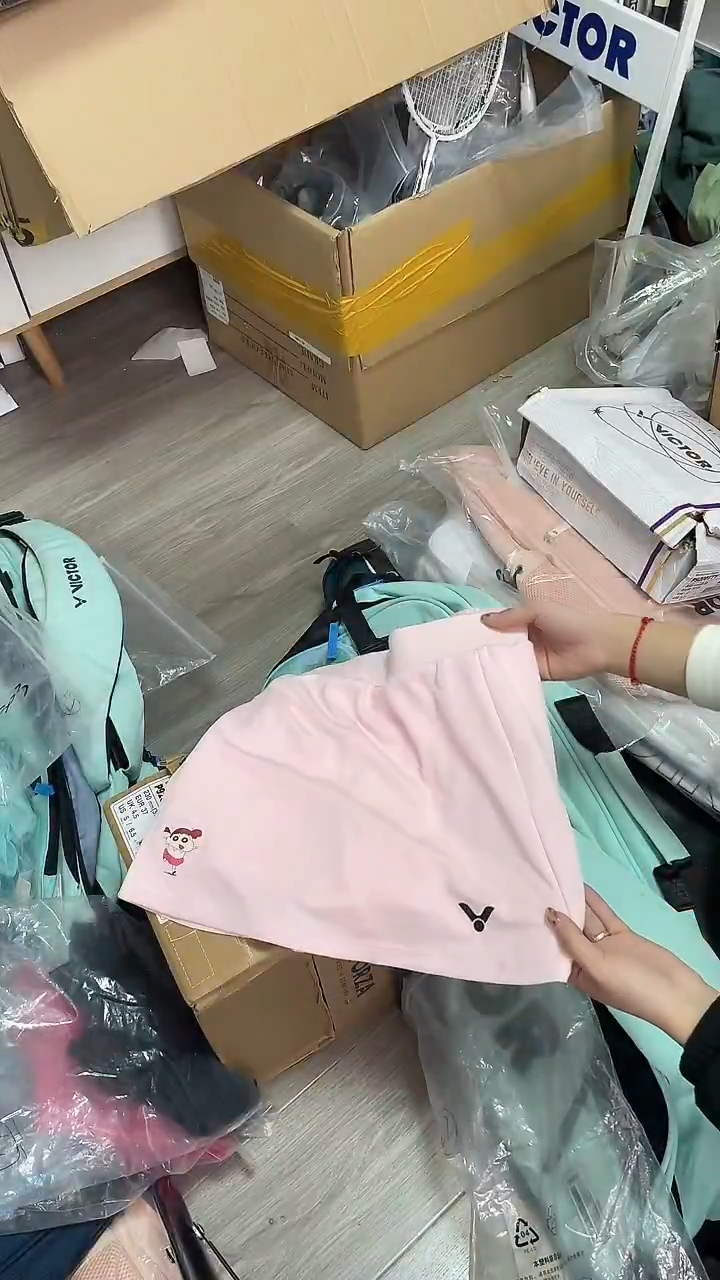 VICTOR威克多v微瑕正品   019粉色小新短裙s