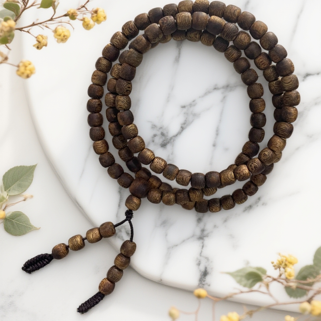 沉香奇楠沉香桶珠多圈108颗