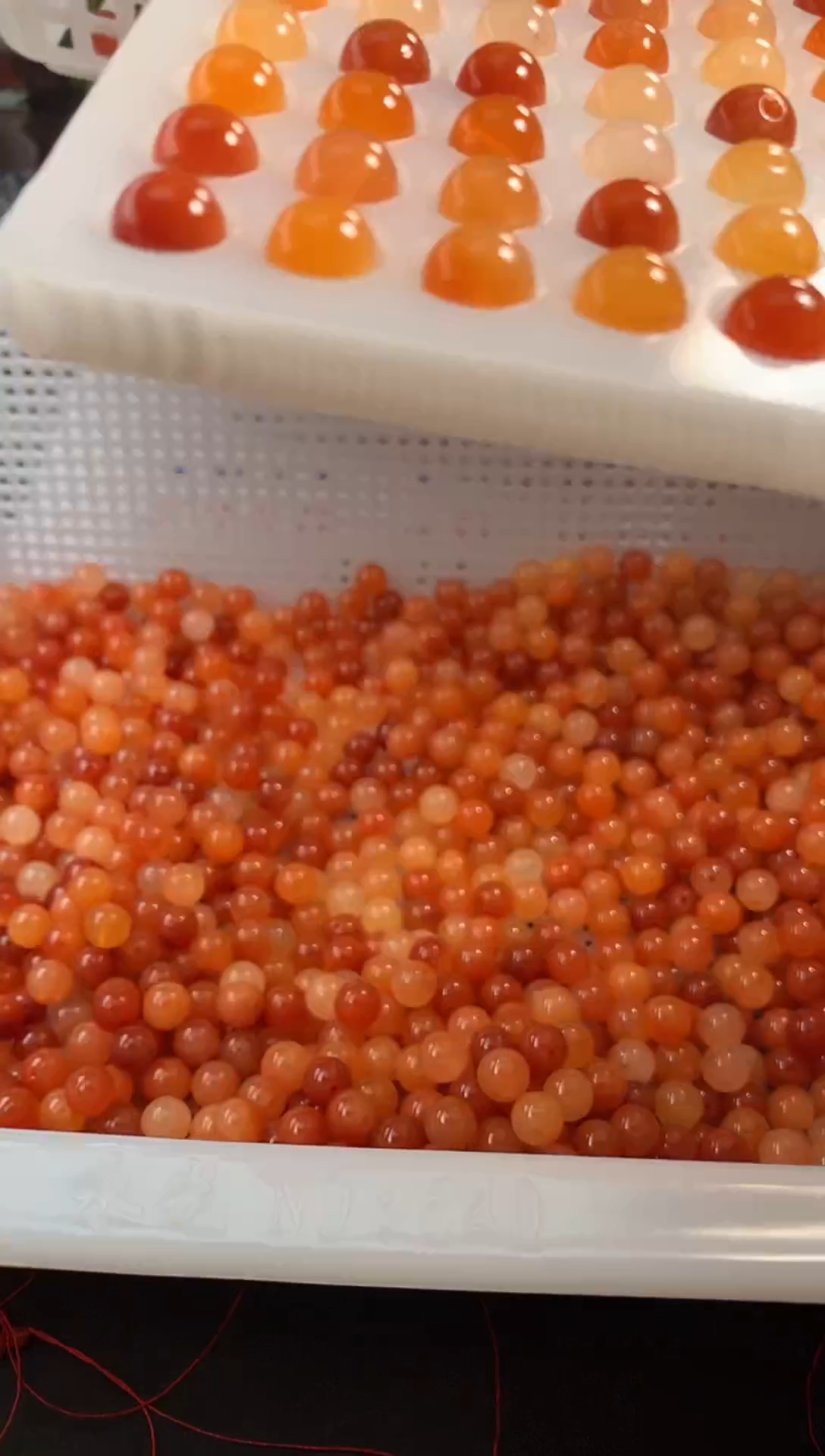 石英质玉未镶嵌项链金丝玉散珠100颗