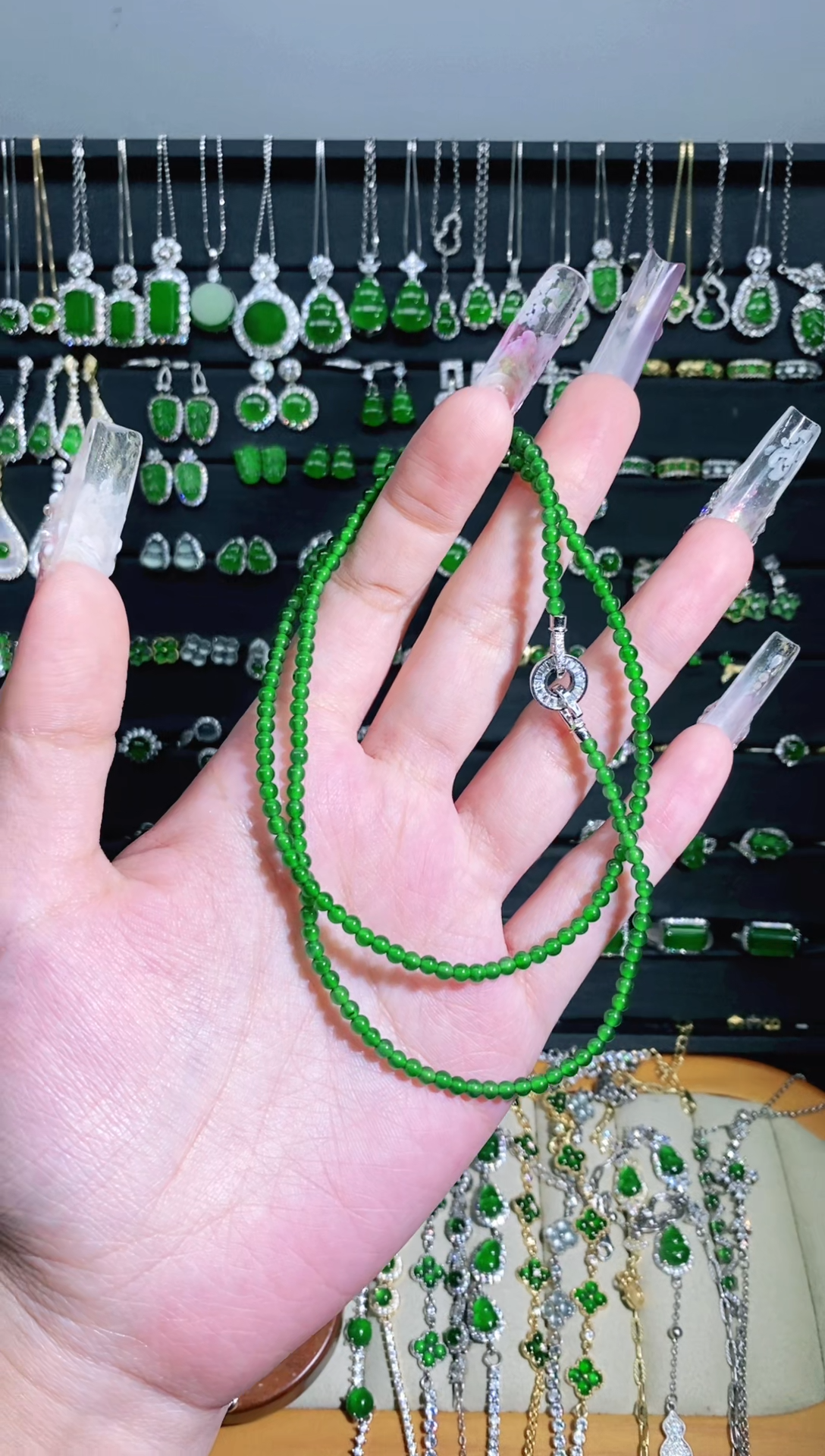 【闪购商品】翡翠颈饰银S925镶嵌多样性