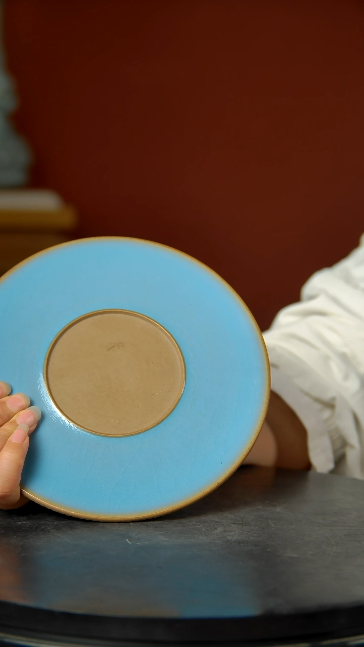 摆件大宋官窑钧瓷钧瓷水月壶承