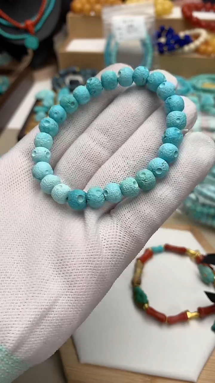 未镶嵌绿松石珠宝半成品107