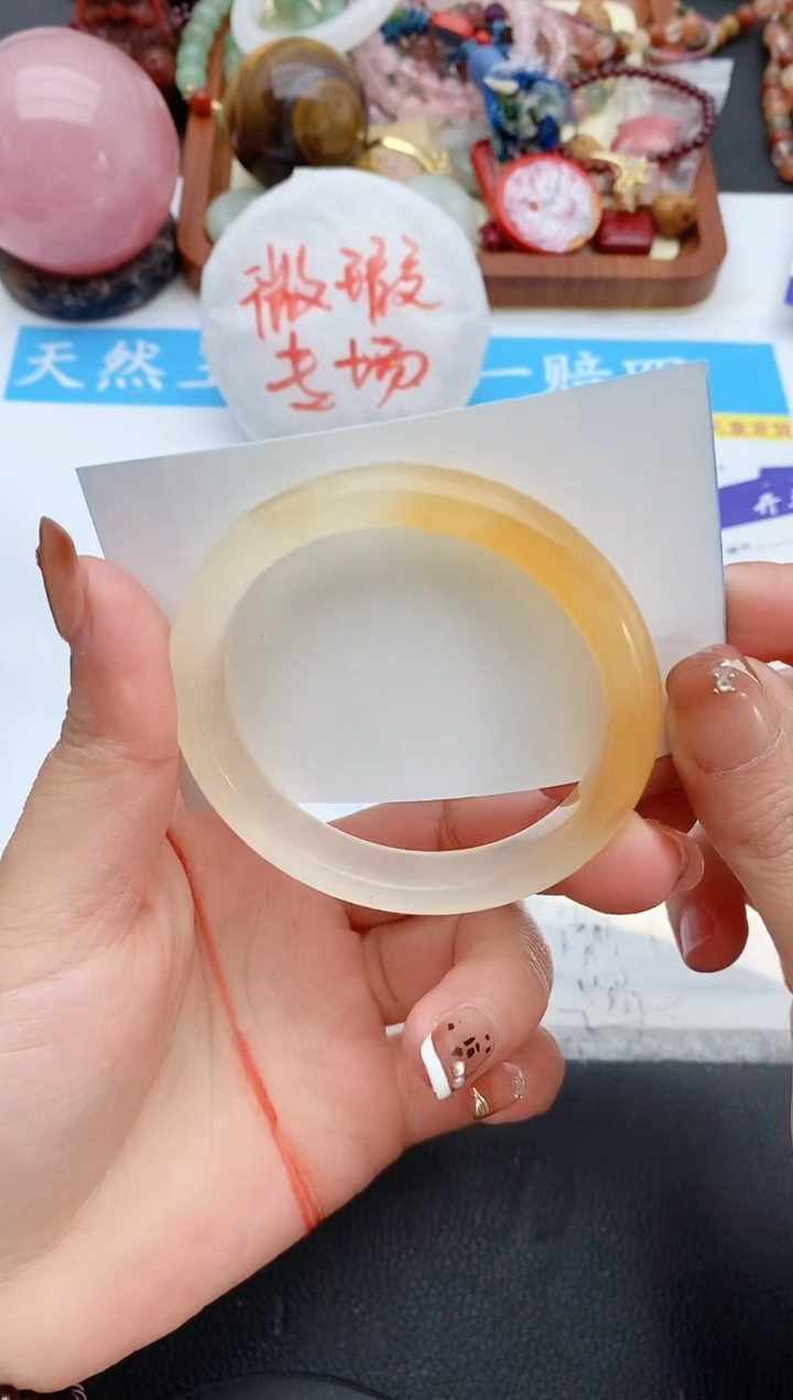 【闪购商品】石英质玉手镯未镶嵌50+53.5