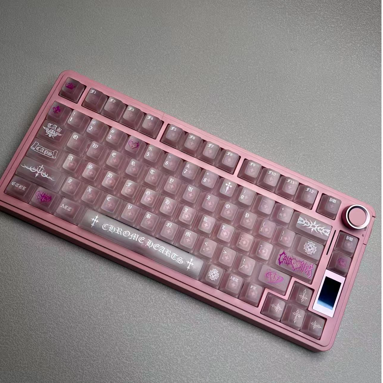 《澜轴》雾透克罗心个性键帽