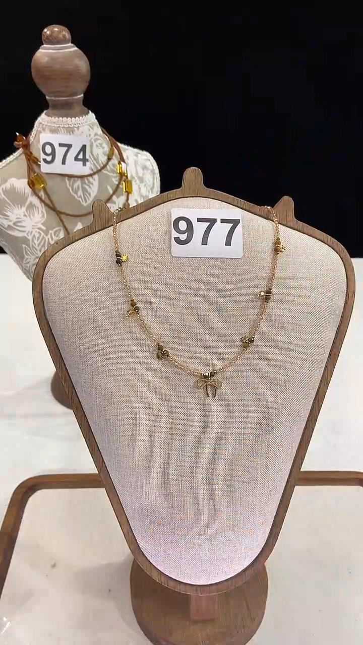 颈饰钛钢淡水珍珠977