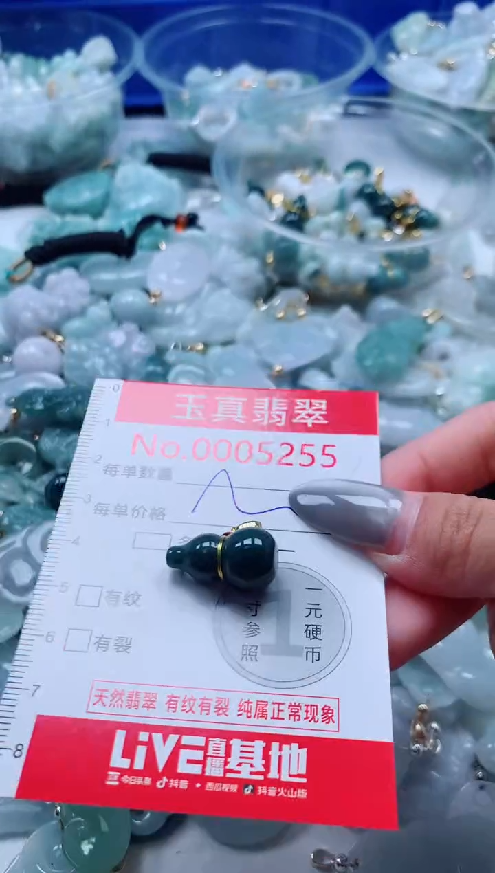 吊坠(不含链)未镶嵌翡翠5255