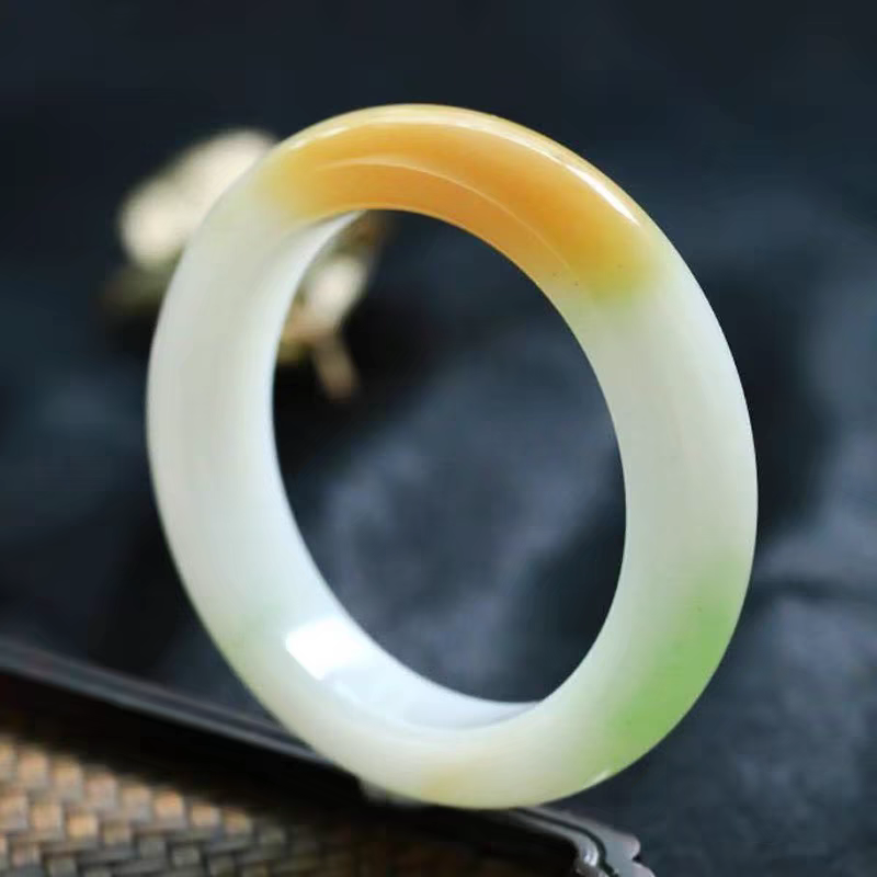 1516号-精品三色翠青色正圈手镯