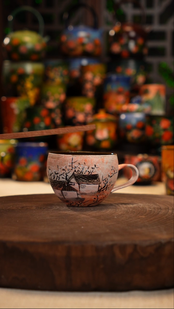 油画   釉下彩   杯子