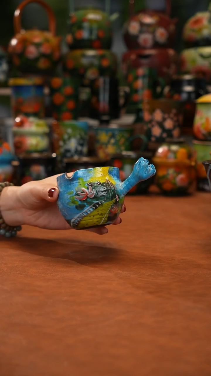 陶瓷油画手绘釉下彩