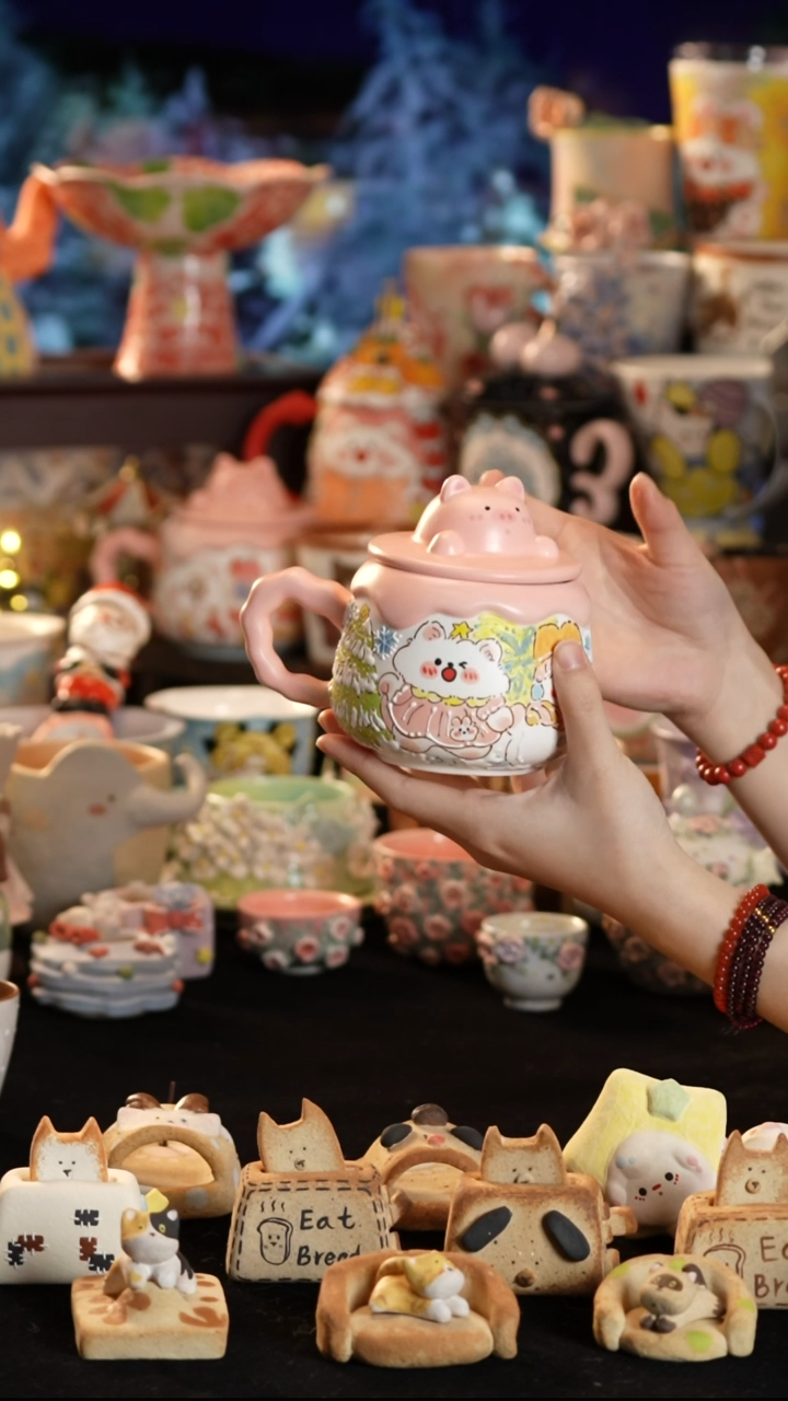 其他陶景德镇釉下彩手绘设计师款陶瓷