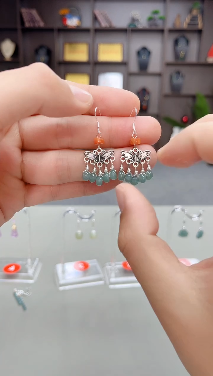 未镶嵌翡翠耳饰707000