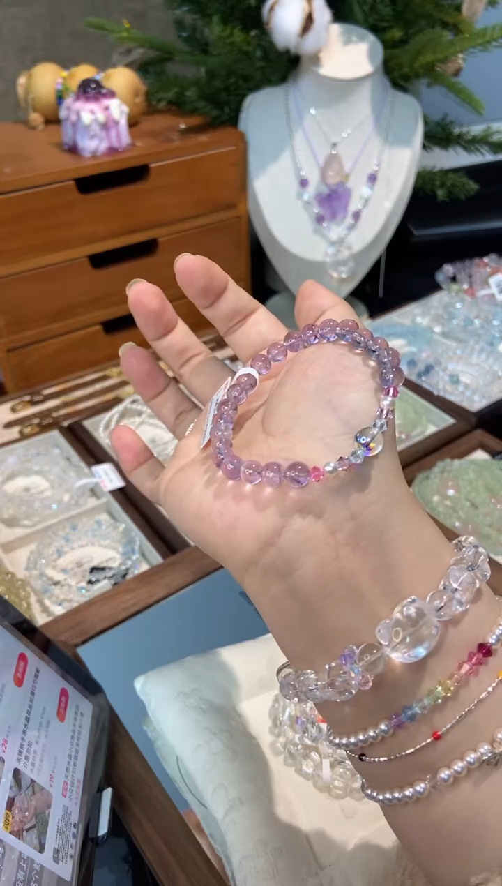 未镶嵌手串水晶孤品捡漏均匀瑕疵介意勿拍