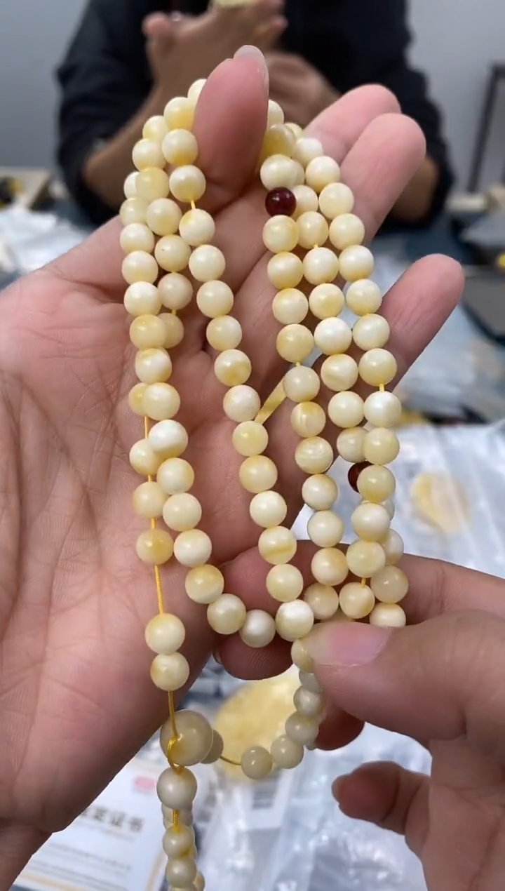 【闪购商品】琥珀裸石未镶嵌天然琥珀蜜蜡108