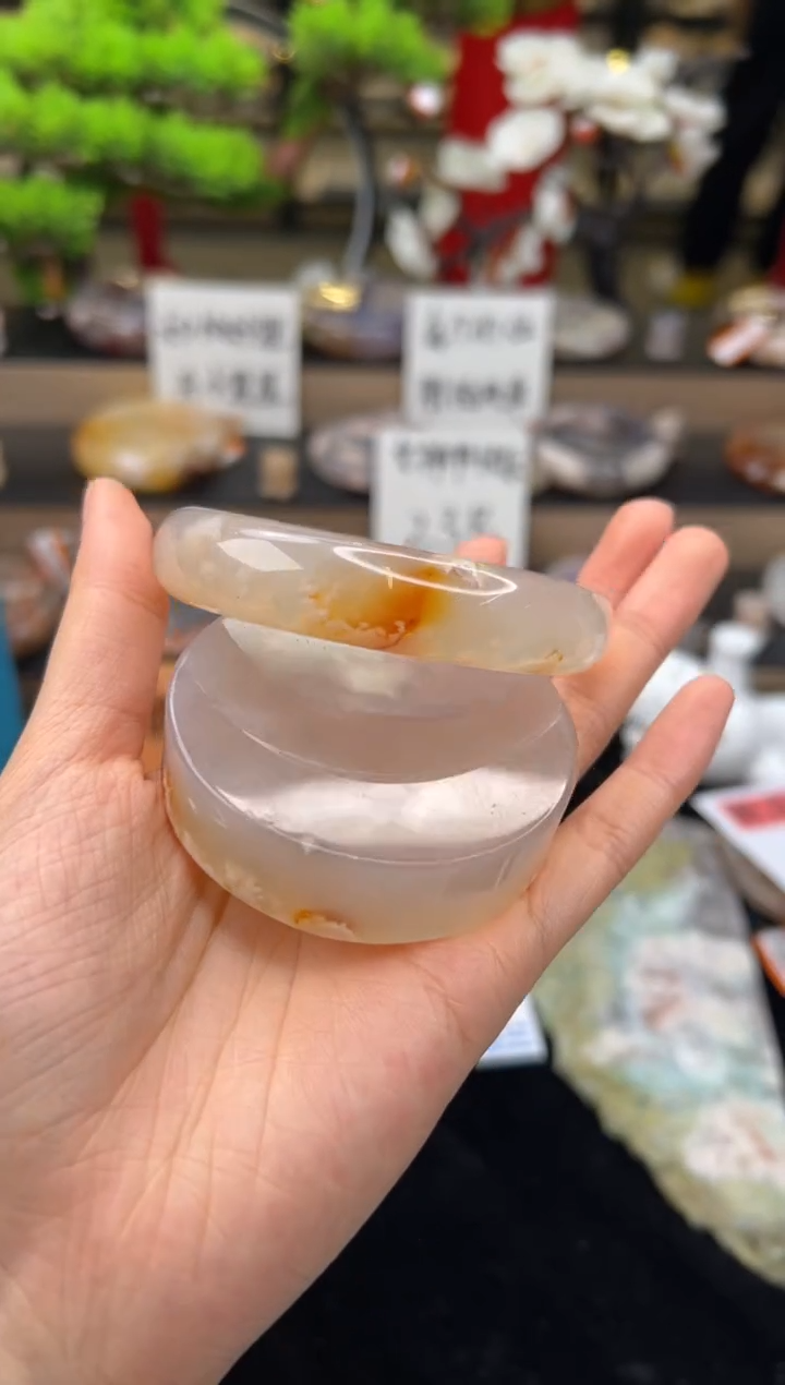 【闪购商品】石英质玉手镯未镶嵌61圈口（赠送镯心)21483