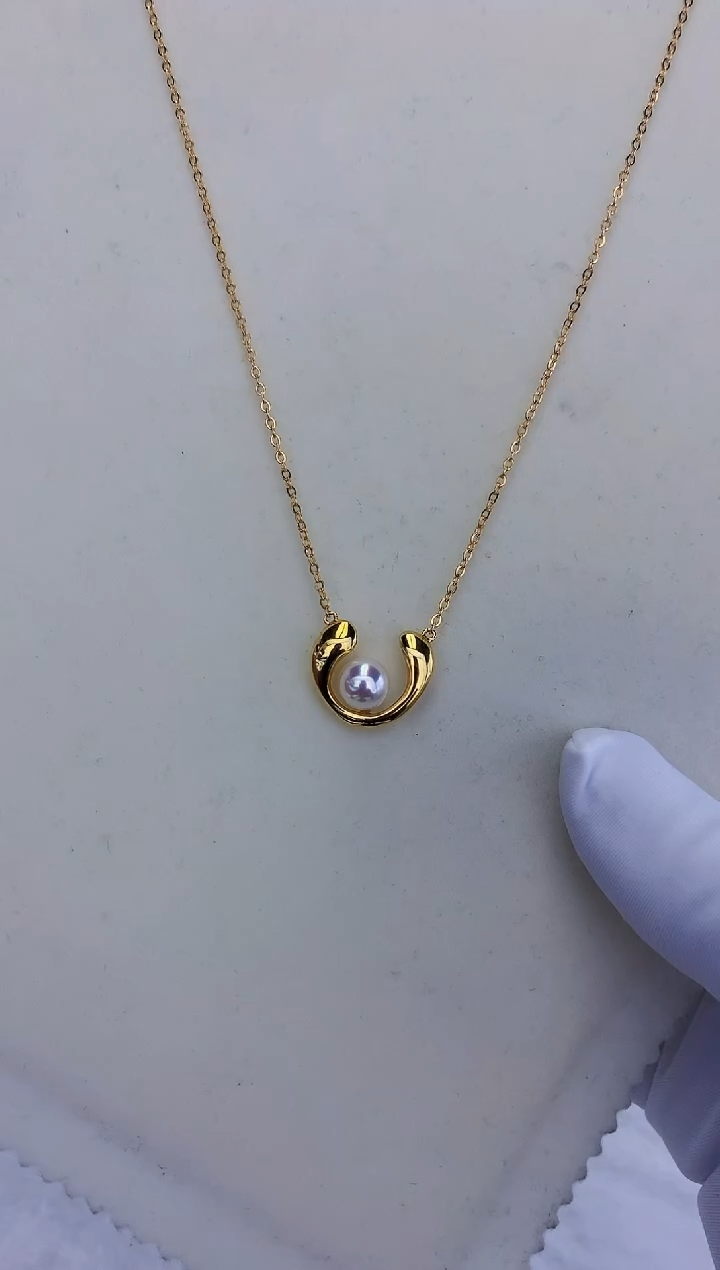 银S925镶嵌饰品海水珍珠设计款套链