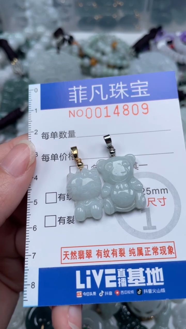 颈饰未镶嵌翡翠14809