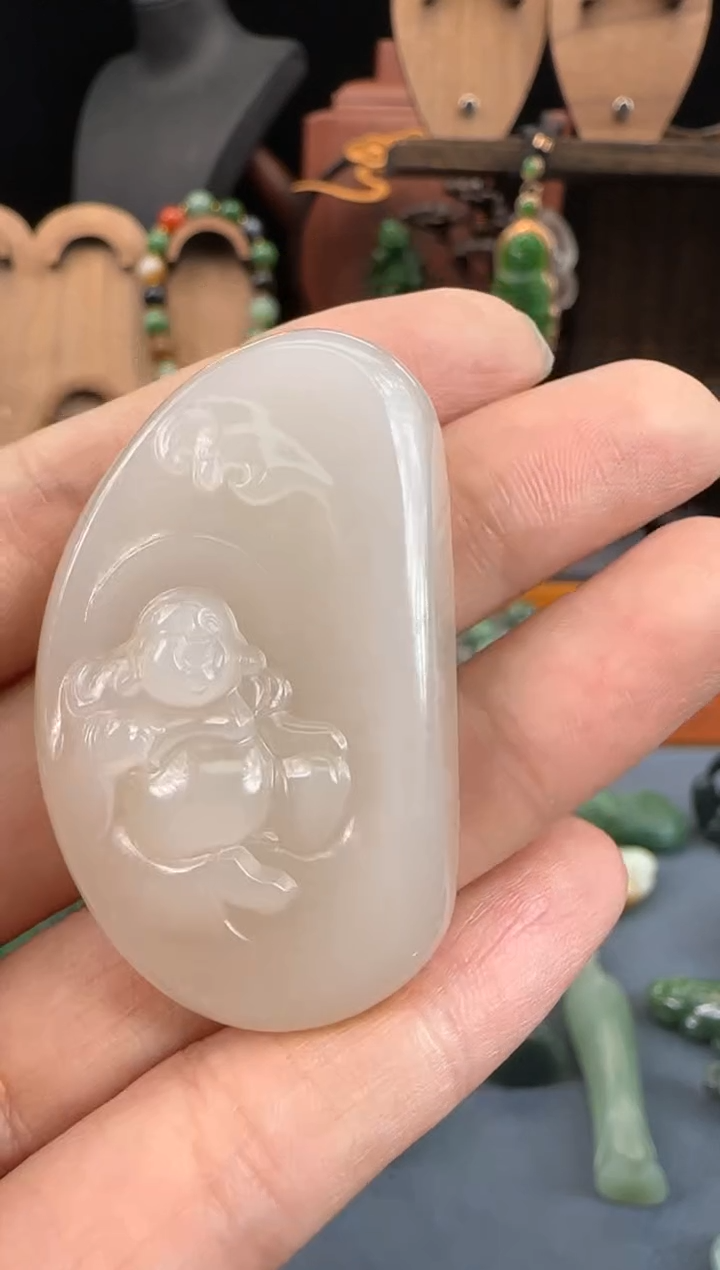 【闪购商品】和田玉吊坠未镶嵌1