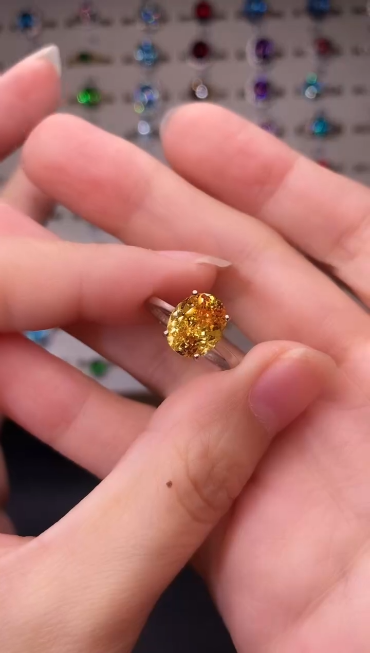 5克拉碧玺（处理）欧美风戒指