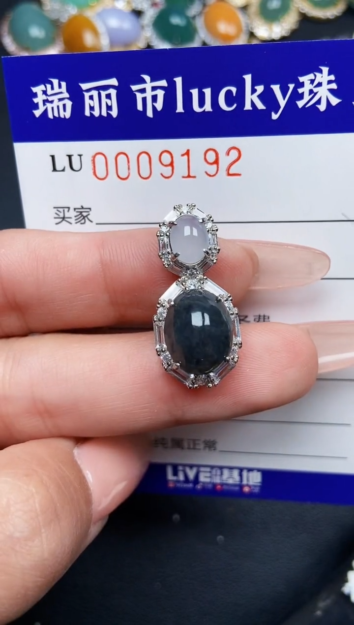 【闪购商品】翡翠颈饰银S925镶嵌9192