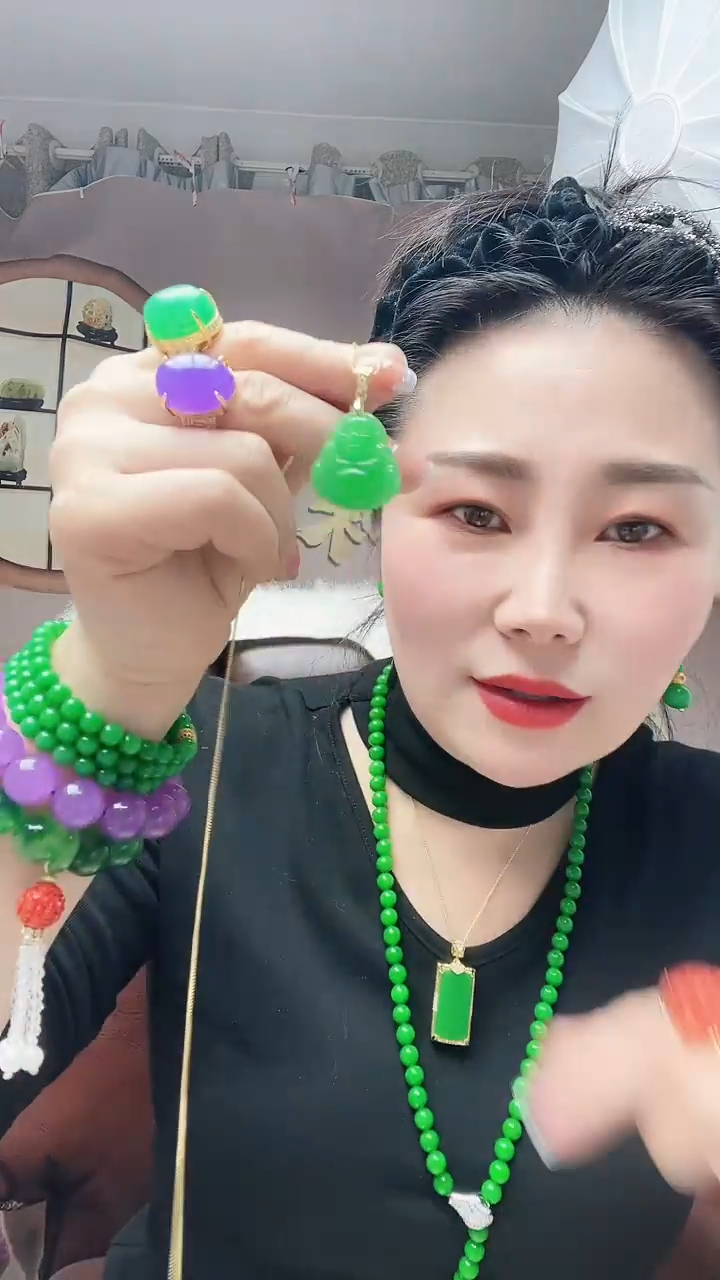 【闪购商品】翡翠颈饰14K金镶嵌X7号