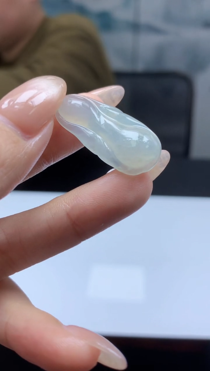 【闪购商品】定制翡翠未镶嵌888ee-毛货白菜34赠金扣