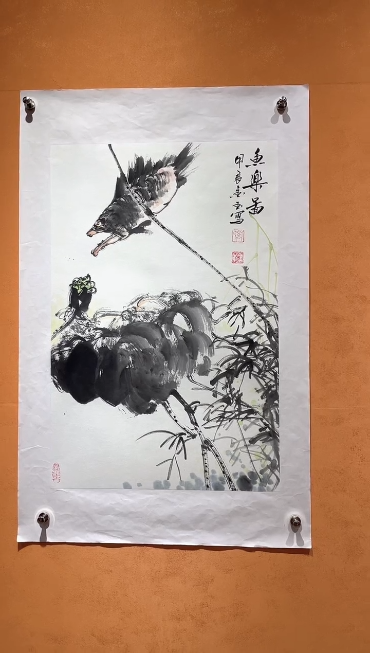 国画刘金玉教授亲笔手绘