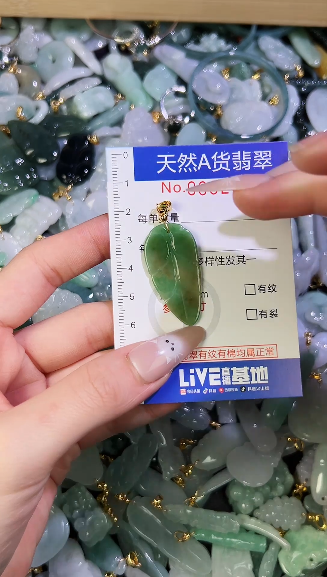 【闪购商品】翡翠颈饰未镶嵌天然翡翠A货