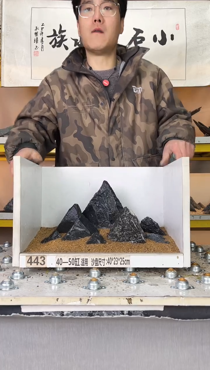 993    小石潭造景带编号不含底沙沙盘