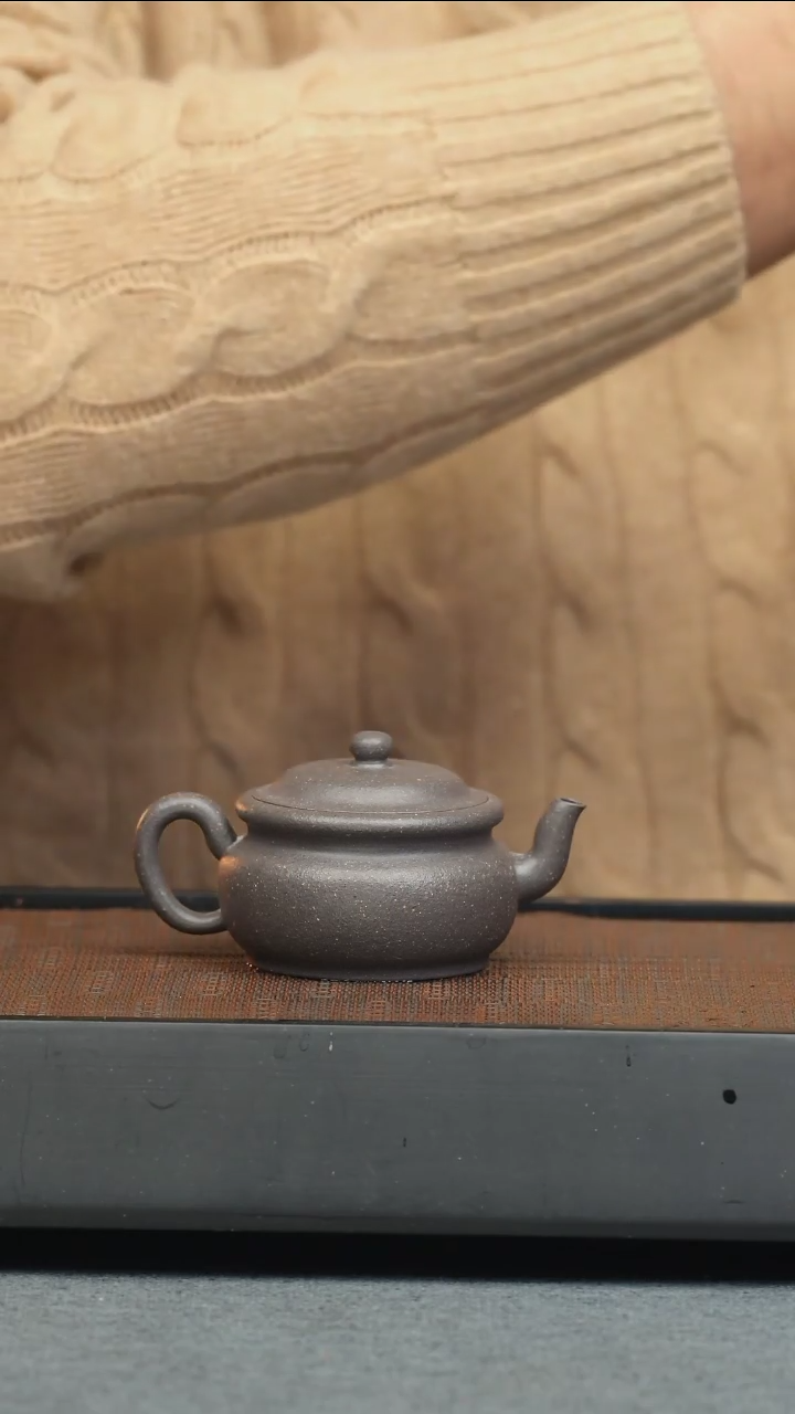 【闪购商品】紫砂茶壶五堂 陈鸣远.圆帽宫灯-手工炼泥